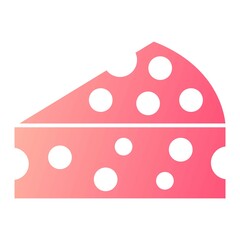  Vector Cheese Glyph Gradient Icon Design