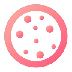 Fototapeta premium Vector Cream Biscuit Glyph Gradient Icon Design