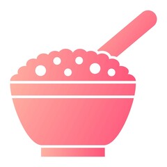 Vector Cereal Glyph Gradient Icon Design
