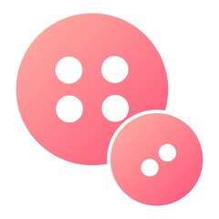 Vector Buttons Glyph Gradient Icon Design