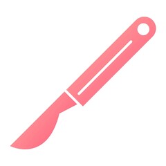 Vector Scalpel Glyph Gradient Icon Design