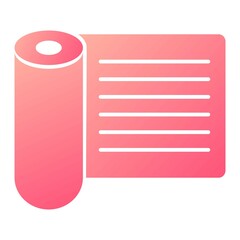 Vector Wrapping Paper Glyph Gradient Icon Design