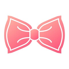 Fototapeta premium Vector Bow Tie Glyph Gradient Icon Design
