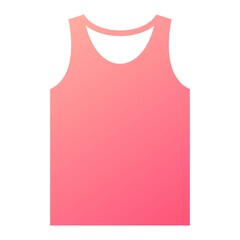 Vector Tank Top Glyph Gradient Icon Design