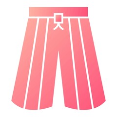  Vector Hakama Glyph Gradient Icon Design