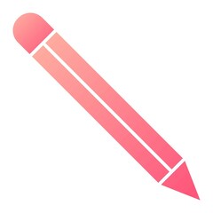 Vector Pencil Glyph Gradient Icon Design