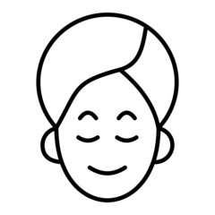 Skin Care Vector Outline Icon Isolated On White Background