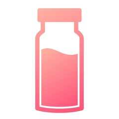 Vector Vials Glyph Gradient Icon Design