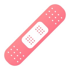 Vector Band Aid Glyph Gradient Icon Design