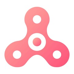  Vector Spinner Glyph Gradient Icon Design