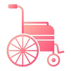 Vector Handicapped Glyph Gradient Icon Design