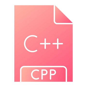 Vector CPP Glyph Gradient Icon Design