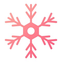 Vector Winter Glyph Gradient Icon Design