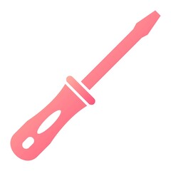 Vector Screwdriver Glyph Gradient Icon Design