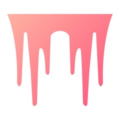 Vector Icicles Glyph Gradient Icon Design