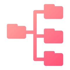 Obraz premium Vector Directories Glyph Gradient Icon Design