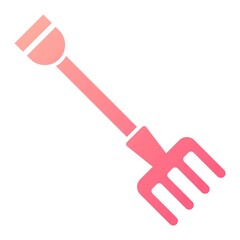  Vector Fork Glyph Gradient Icon Design