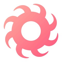 Vector Blackhole Glyph Gradient Icon Design