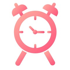 Vector Table Clock Glyph Gradient Icon Design