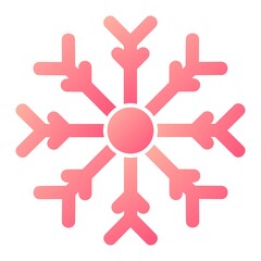 Vector Snow Glyph Gradient Icon Design