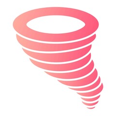 Vector Windstorm Glyph Gradient Icon Design