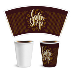 Coffee Cups And Shop Set