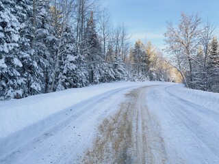 Obraz premium road in winter