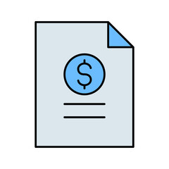 Budget report Vector icon which is suitable for commercial work and easily modify or edit it

