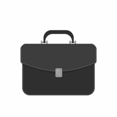 Briefcase isolated on white background. Vector illustration. Cartoon flat style
