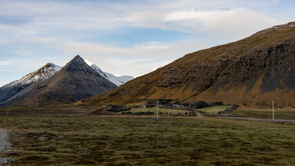 landscape with mountains Iceland