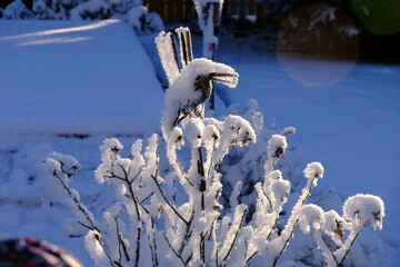 Beautiful winter snow formations - 477853622
