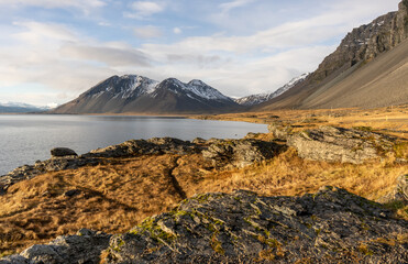 lake in the mountains Iceland