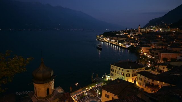 Historic old town of Limone sul Garda, Lake Garda, Italy
