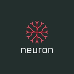 Neuron logo design inspiration vector template