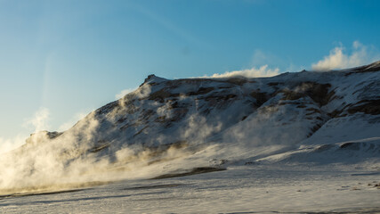 snow covered mountains Iceland