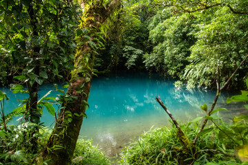 Turquoise Rio Celeste, Tenorio Volcano National Park, Guanacaste, Costa Rica