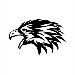 eagle vector sketch .. Tribal art tattoo .. t-shirt design ..