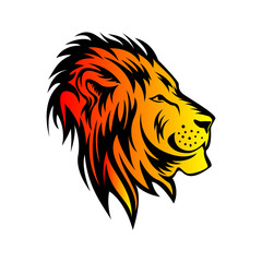 lion vector sketch .. Tribal art tattoo .. t-shirt design ..