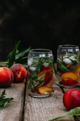 summer peach cocktail