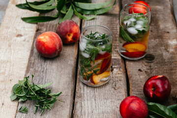 summer peach cocktail