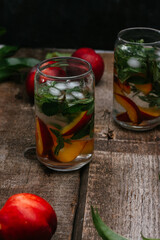 summer peach cocktail