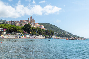 Landscape of the beach of Cervo