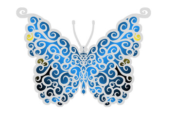 Beautiful gradient colourful butterfly design  illustration for wallpaper background ads clothing or presentation template