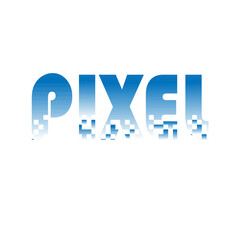 illustration design of pixel design with some various design concept