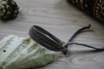 Ethnic bracelet handmade made of rope. A bracelet kind of unisex