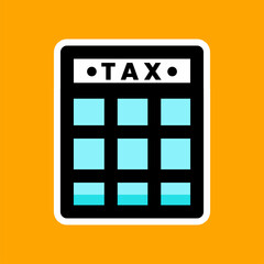 tax book discount budget bookkeeping icon simple symbol design