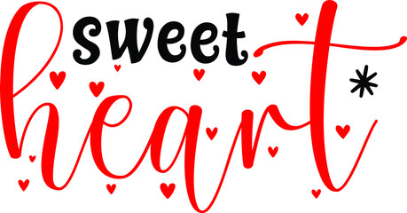 Sweet heart svg design vector file