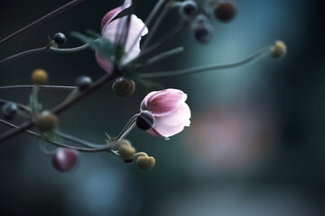 close-up of dogwood petals