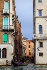 Fototapeta na wymiar Venetian houses at day