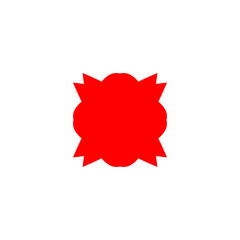 Cancer microbe icon. Simple style world cancer days event poster background symbol. Cancer clinic logo design element. Cancer drug box. Support for cancer patients t-shirt printing. 